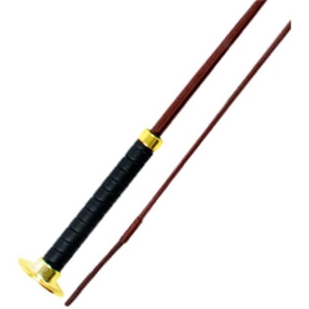 Jacks Jacks 1546-39 39 in. Dressage Whip with Molded Rubber Wrapped Black Grip Handle - Brown 1546-39